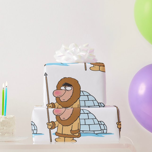 Regalo Papel De Envoltura Eskimo E Igloo (Subido por el creador)