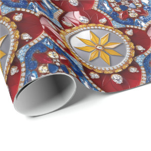 Regalo Papel de envoltura especial con colores colombiano