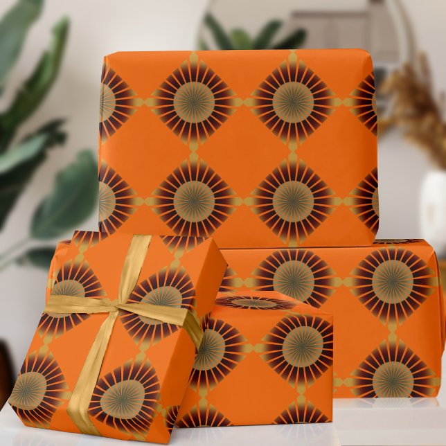 Regalo Papel de envoltura estilo Retro 70 (Fun and funky 70s inspired wrapping paper just for you)