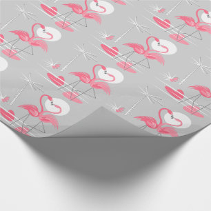 Regalo Papel de envoltura Flamingo Love