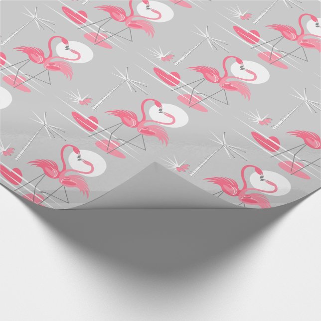 Regalo Papel de envoltura Flamingo Love (Esquina)
