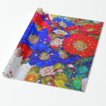 Papel de envoltura floral