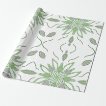Papel de envoltura floral