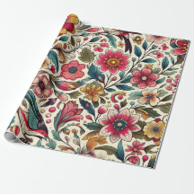 papel de envoltura floral