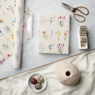 Regalo Papel de Envoltura Floral Elegante Envoltura de Re