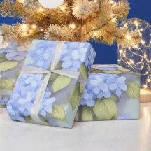 Papel de Envoltura Floral Hortensia Azul – Boutiqu