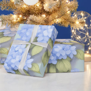 Regalo Papel de Envoltura Floral Hortensia Azul – Boutiqu