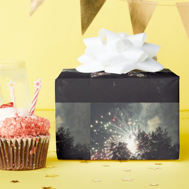 Regalo Papel de envoltura mate de fuegos artificiales 18 (Fiesta de cumpleaños )