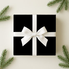 Regalo Papel de envoltura negro sólido