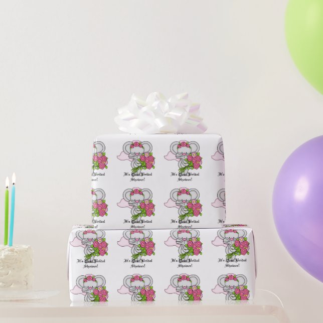 Regalo Papel de envoltura para el ratón con ducha de novi (Regalos de fiesta)