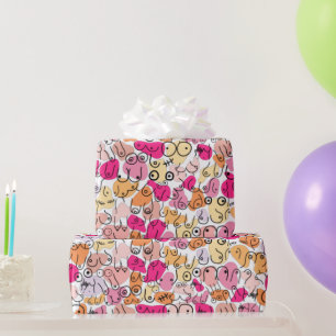 Regalo Papel de envoltura para la ducha de niña bebe bril