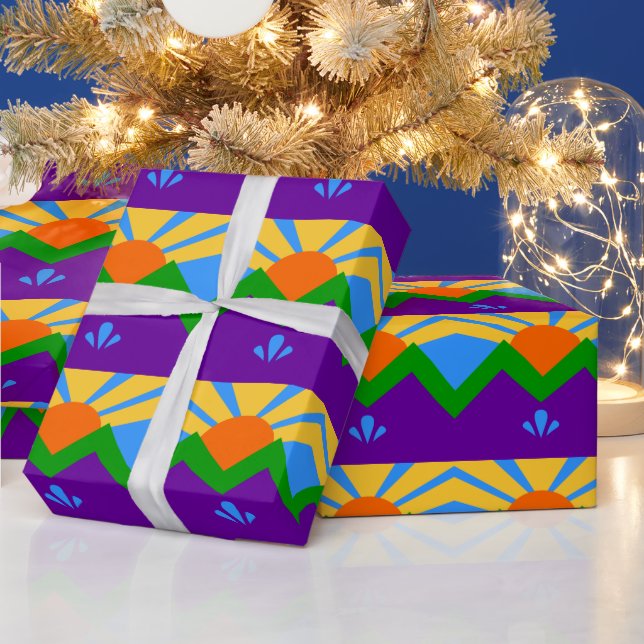 Regalo Papel de envoltura patriótico, Bandera de Manitou  (Vacaciones)