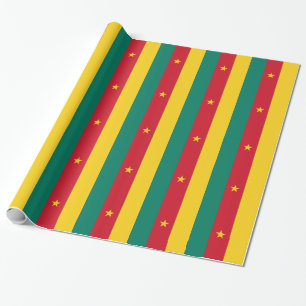 Regalo Papel de envoltura patriótico con bandera de Camer