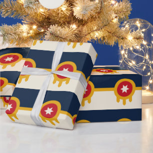 Regalo Papel de envoltura patriótico con bandera de la ci