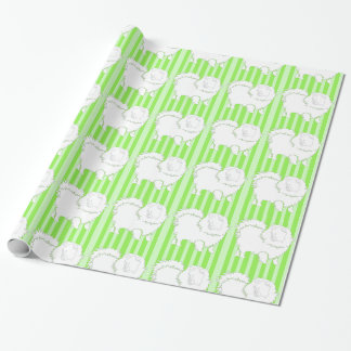 Regalo Papel de envoltura Pomeranian Gift verde lima fres