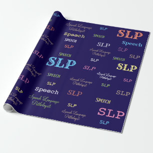 Regalo Papel de envoltura SLP (patólogo del lenguaje del