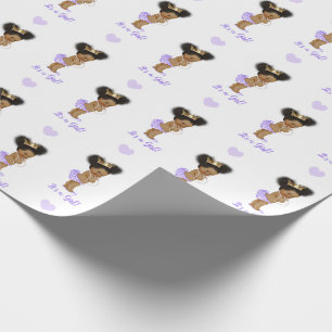 Regalo Papel de envolver a la princesa afroamericana