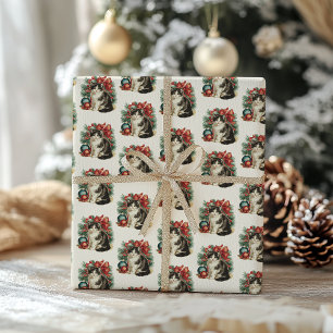 Regalo Papel de envolver a Navidades de gatos tradicional