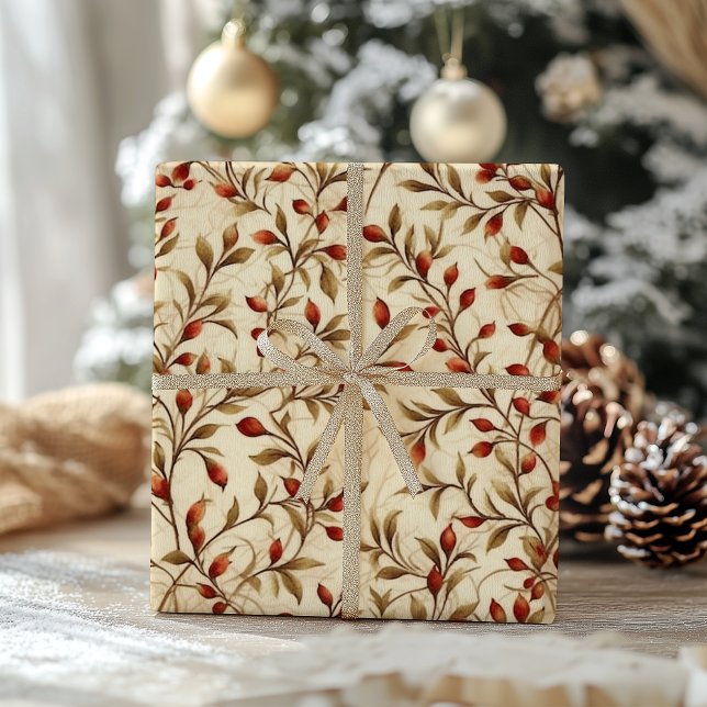 Regalo Papel de envolver a Navidades de gatos tradicional (Subido por el creador)