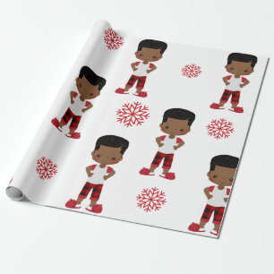 Regalo Papel de envolver a niño afroamericano