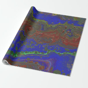 Regalo Papel de envolver abstracto azul Daddy Rockin Stro