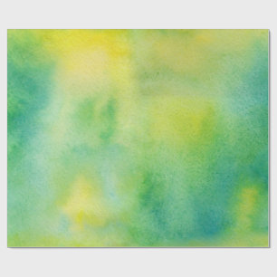 Regalo Papel de envolver amarillo y verde abstracto