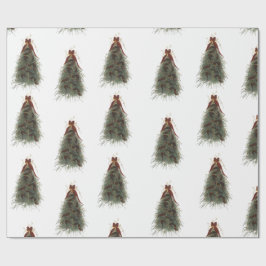 Regalo Papel de envolver árbol de Navidad elegante