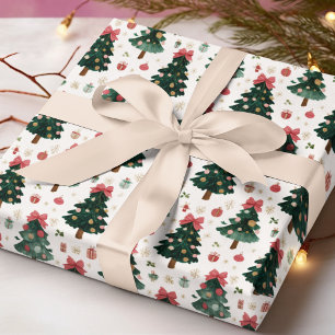 Regalo Papel de envolver árboles de Navidad