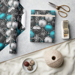 Regalo Papel de envolver bombillas de Navidad