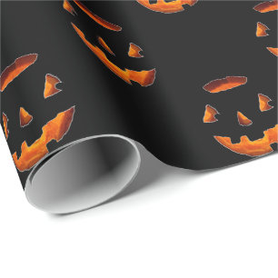 Regalo Papel de envolver calabaza brillante de Halloween