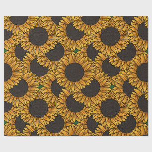 Regalo Papel de envolver campo de girasoles