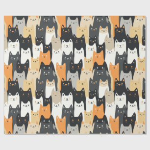 Regalo Papel de envolver camuflaje de gatito