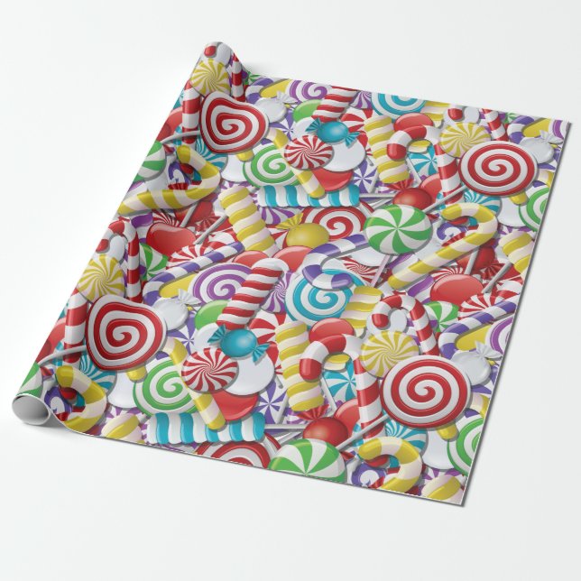 Regalo Papel de envolver Candyland (Desenrollado)