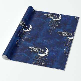Regalo Papel de envolver celeste, envolver un deseo