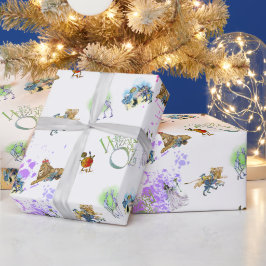 Regalo Papel de envolver clásico de Navidad del Mago de O