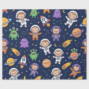 Regalo Papel de envolver cohete espacial – Astronauta ado