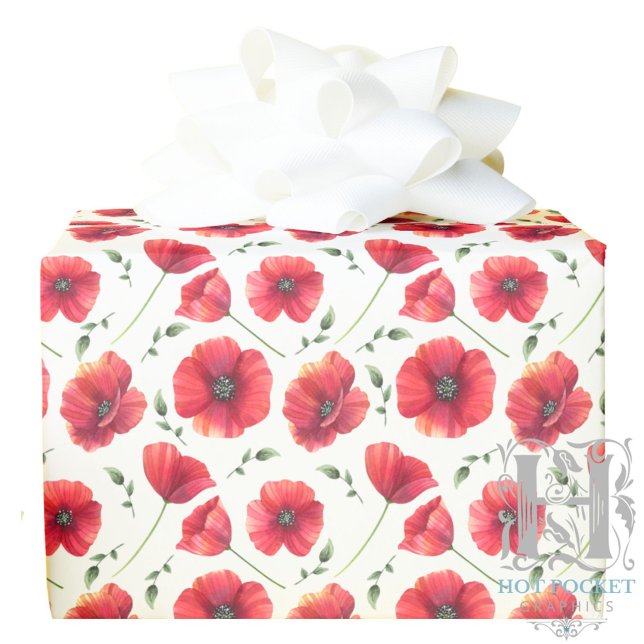 Regalo Papel de envolver con amapolas (Subido por el creador)