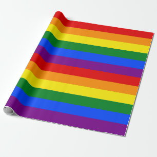 Regalo Papel de envolver con bandera arco iris - Bandas g