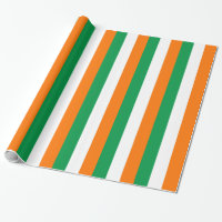 Papel de envolver con bandera de Irlanda