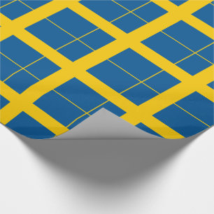 Regalo Papel de envolver con bandera de Suecia