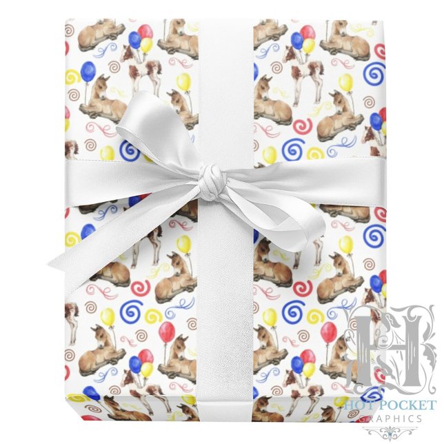 Regalo Papel de envolver con caballos (Subido por el creador)
