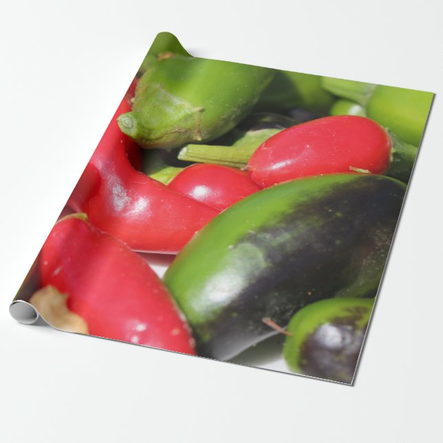 Regalo Papel de envolver con chiles (Desenrollado)