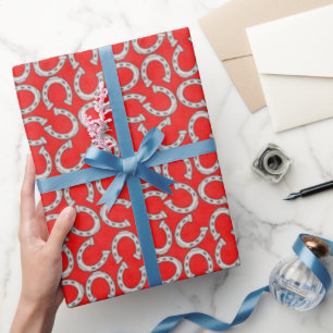 Regalo Papel de envolver con estampado de herradura de ca