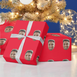 Regalo Papel de envolver con foto de cara personalizada