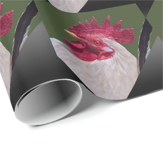 Regalo Papel de envolver con gallo (Esquina del rollo)