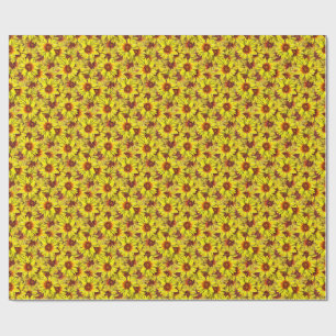 Regalo Papel de envolver con girasoles