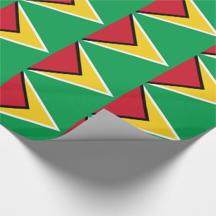 Regalo Papel de envolver con la bandera de Guyana