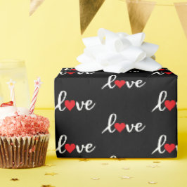 Regalo Papel de envolver con la palabra Amor