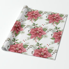 Regalo Papel de envolver con poinsetias