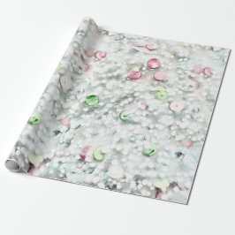 Regalo Papel de envolver con purpurina y lentejuelas